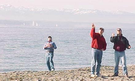 Art Smith, Tom Humphrey giving flight instruction