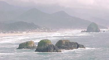 view of CB from Ecola Park