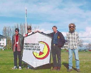 Ludo, Tom, Richard and John pose with the NFKA Rokakku