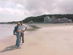 Richard and Bruce at the beach