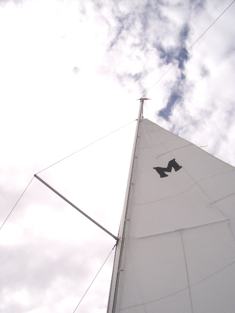 main sail in hang glider 
configuration