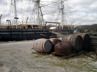 Whale barques used casts filled with water for ballast