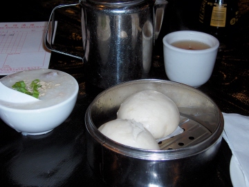 Congee and sticky buns