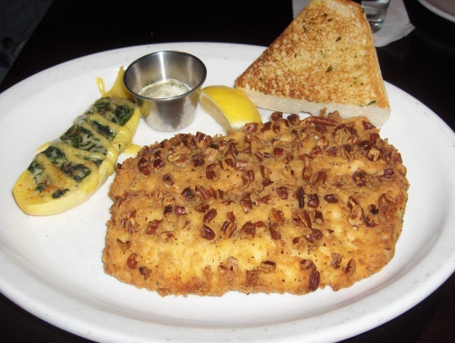 Pecan crusted trout