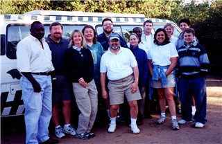 The whole Rhino Safaris group